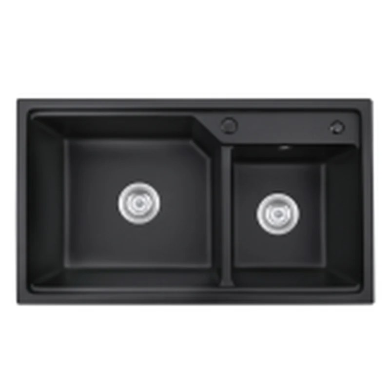 800 x 470 mm topmount double bowl quartz composite kitchen sink