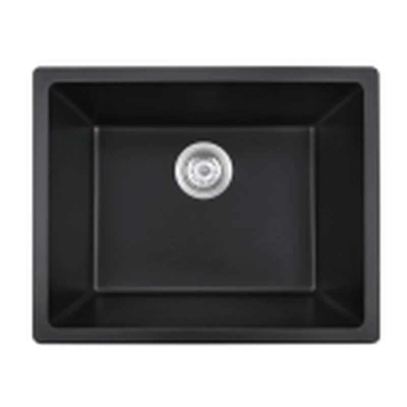 460 x 410 mm undermount rectangular single bowl quartz composite kitchen sink