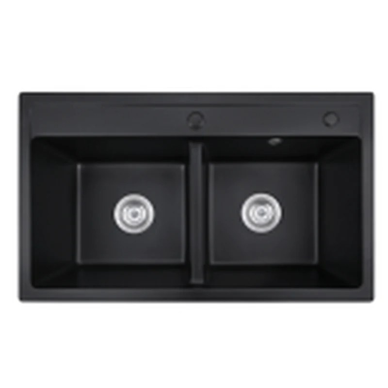 790 x 470 mm topmount double basin quartz composite kitchen sink