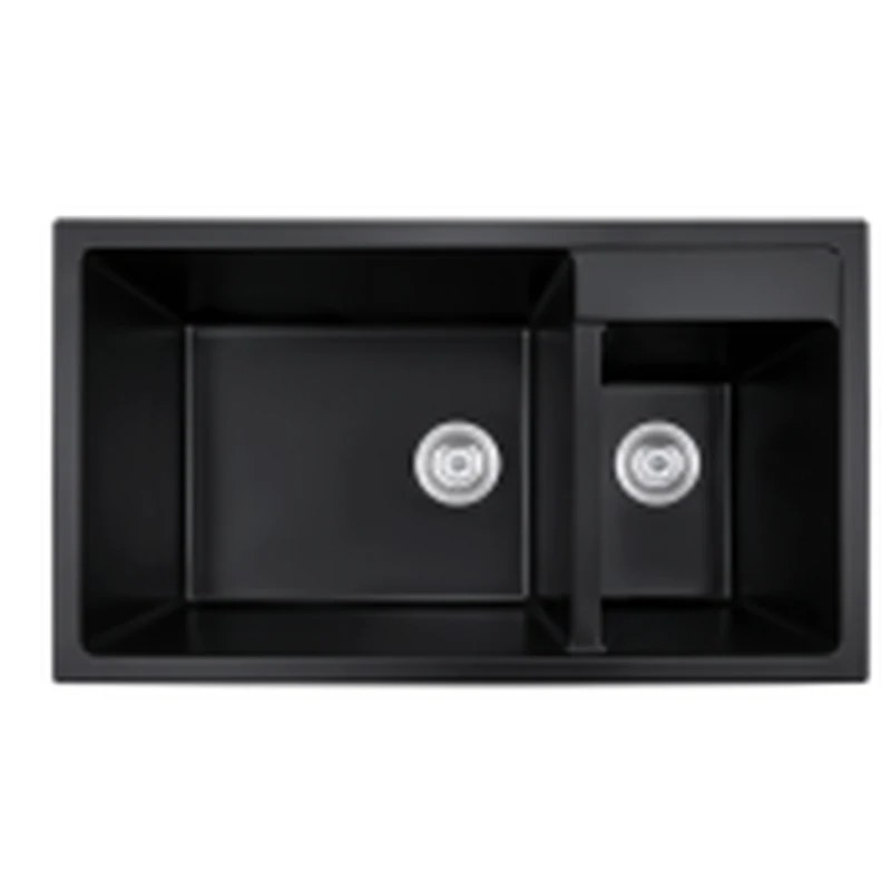 860 x 500 mm wide topmount double basin quartz composite kitchen sink